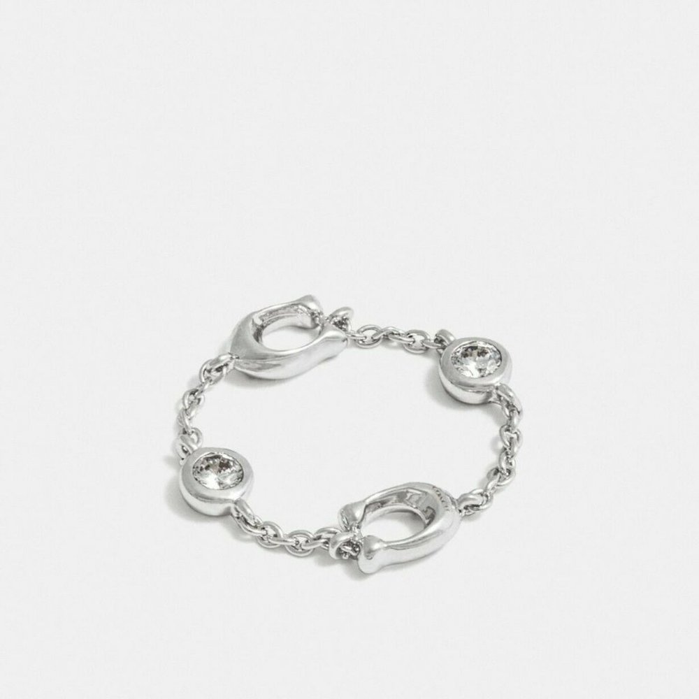 Coach Signature C Chain Linked Ring, $65 - F37668
